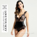 Sexy Dessous schwarze Bodysuit Rave